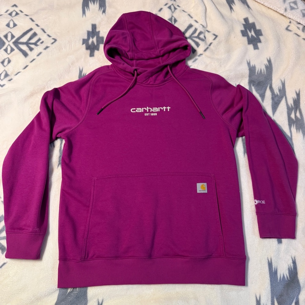 Carhartt Force Relaxed Fit Graphic Hooded Sweatshirt - Women’s - Medium 8-10